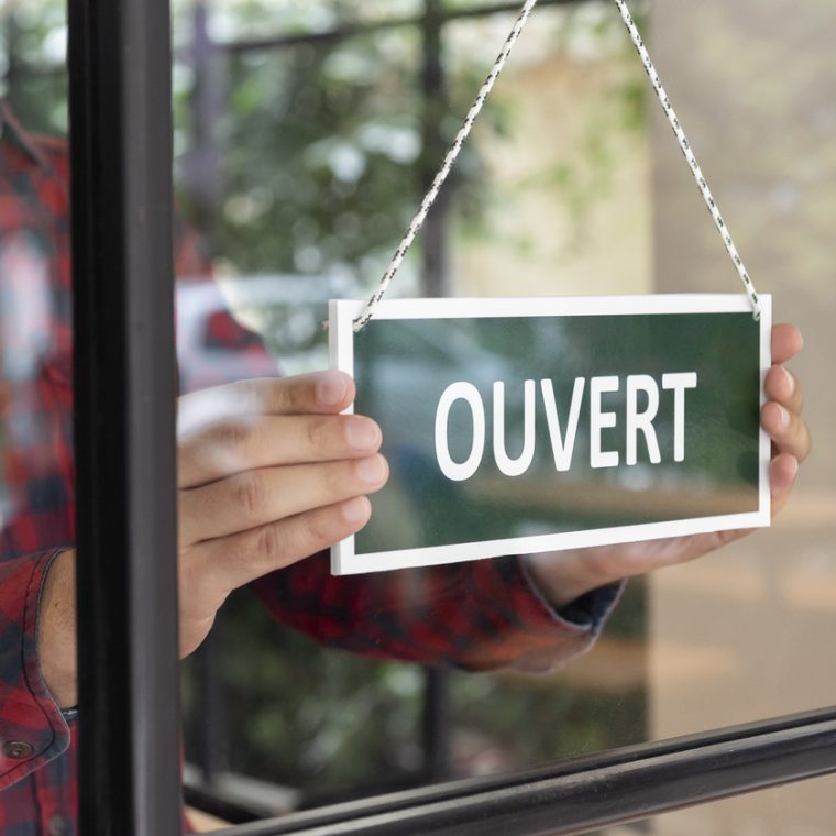 Magasin ouvert