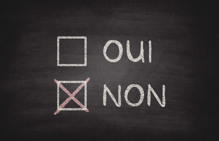 Cases Oui ou Non à cocher sur un tableau