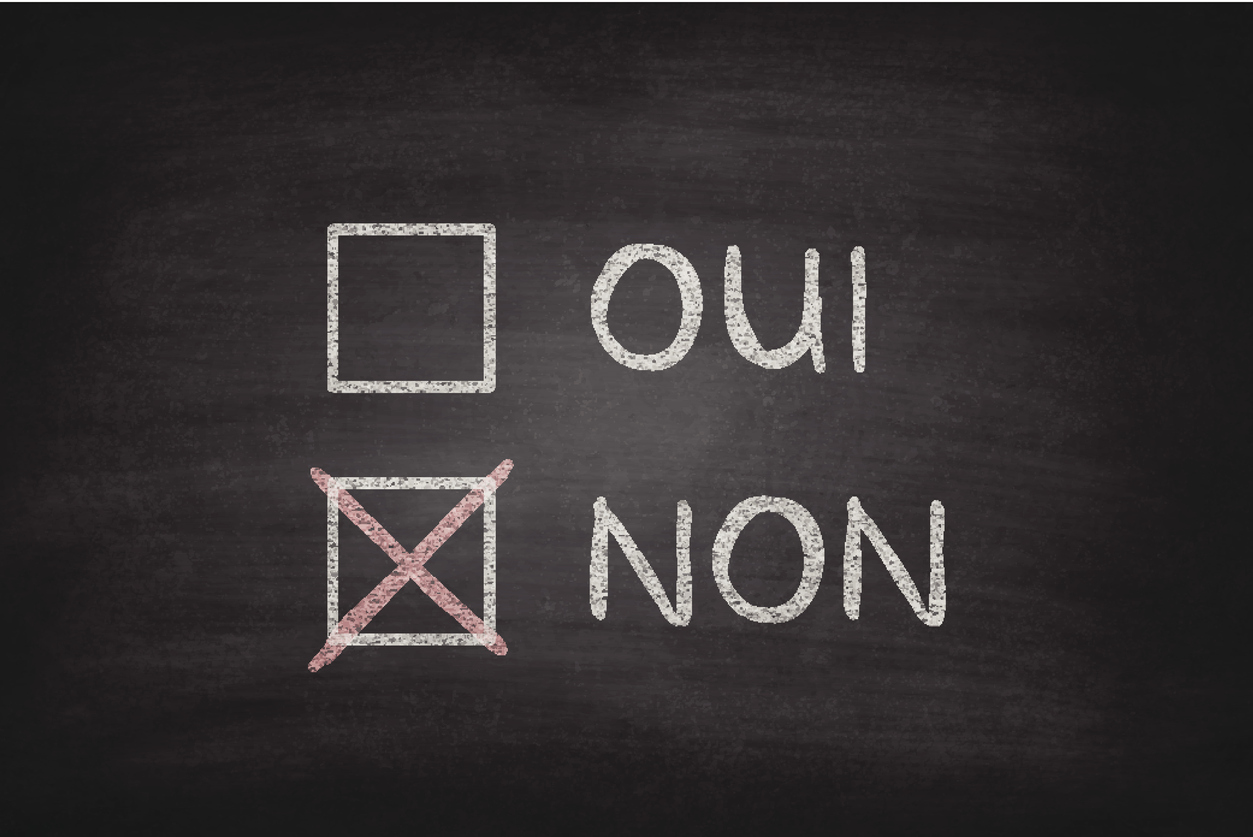 Cases Oui ou Non à cocher sur un tableau