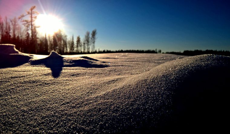 Neige et soleil